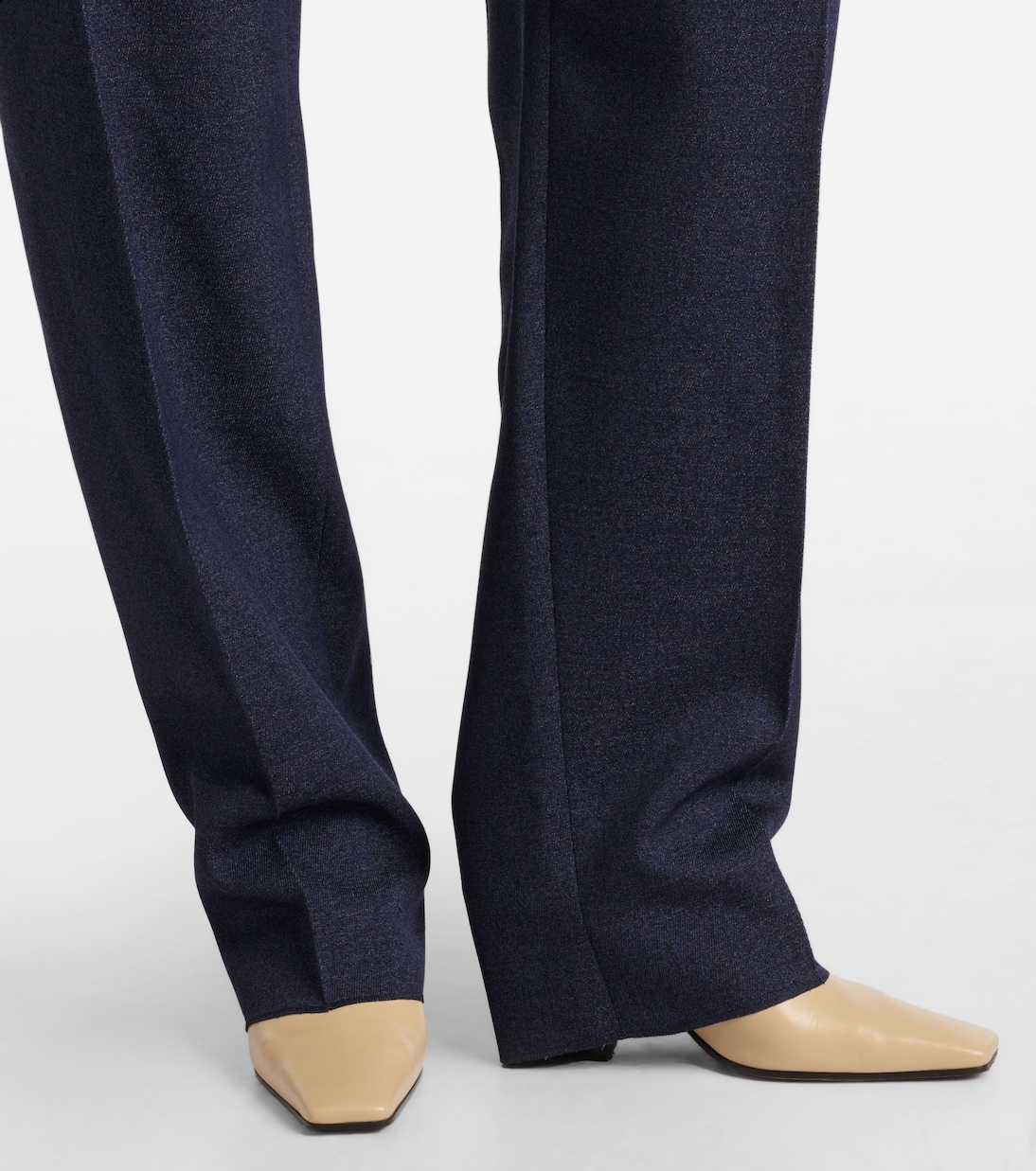 Melange wool straight pants | Bottega Veneta