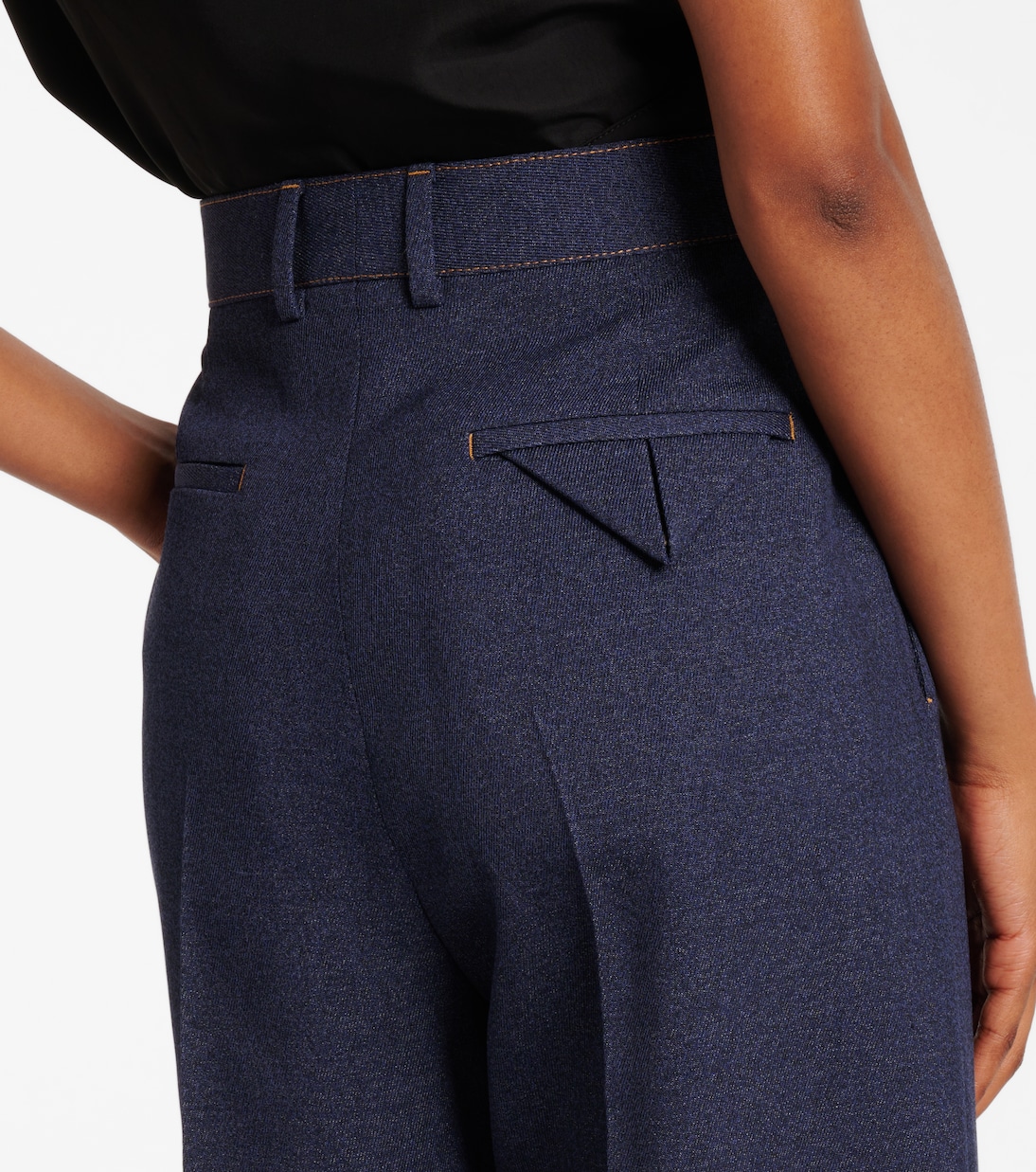Melange wool straight pants | Bottega Veneta