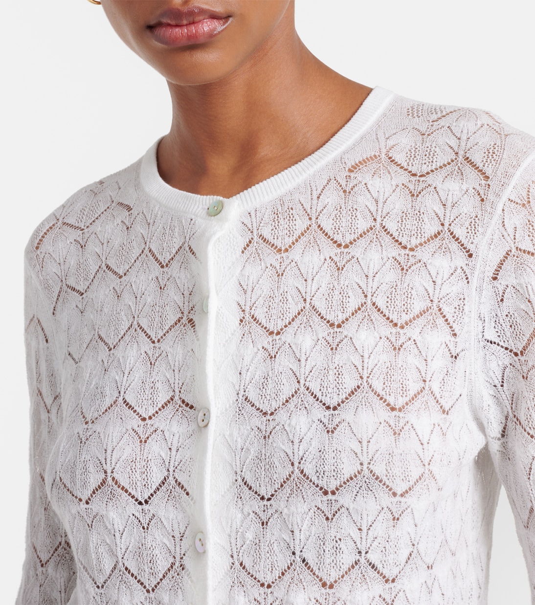 Cardigan aus Pointelle-Strick | Vince