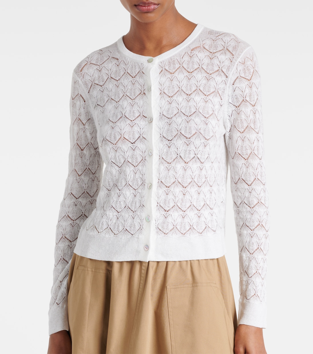 Cardigan aus Pointelle-Strick | Vince