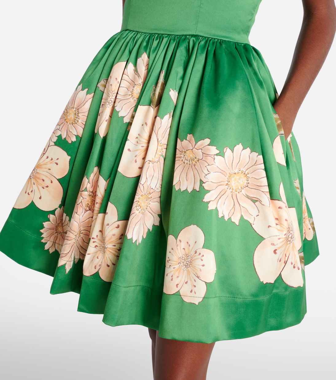 Floral gathered minidress | Alémais