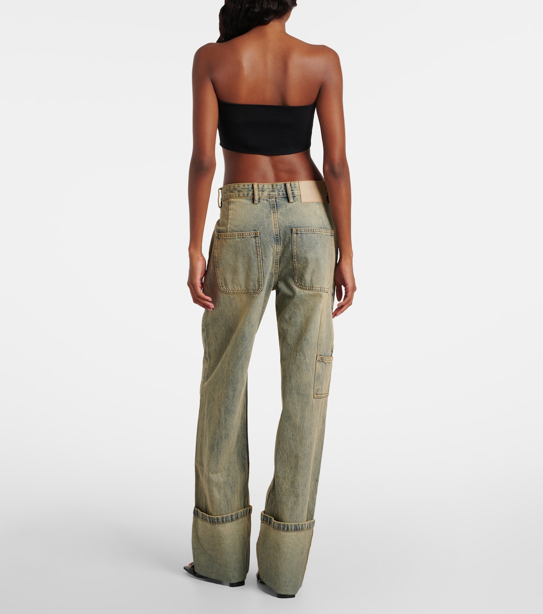 Faded wide-leg jeans | Entire Studios