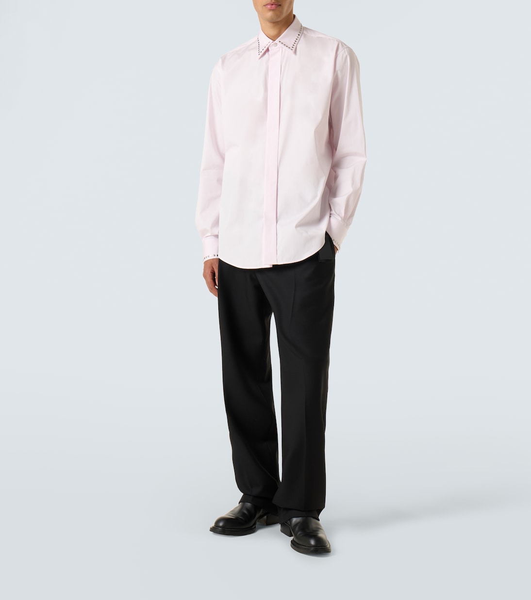 Studded cotton poplin shirt | McQueen