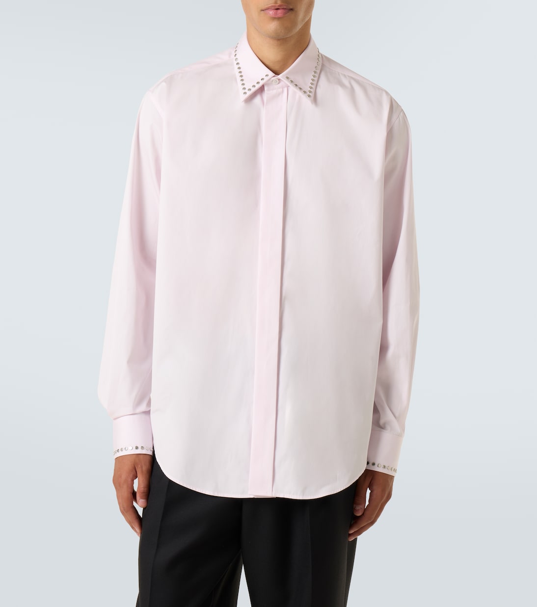 Studded cotton poplin shirt | McQueen