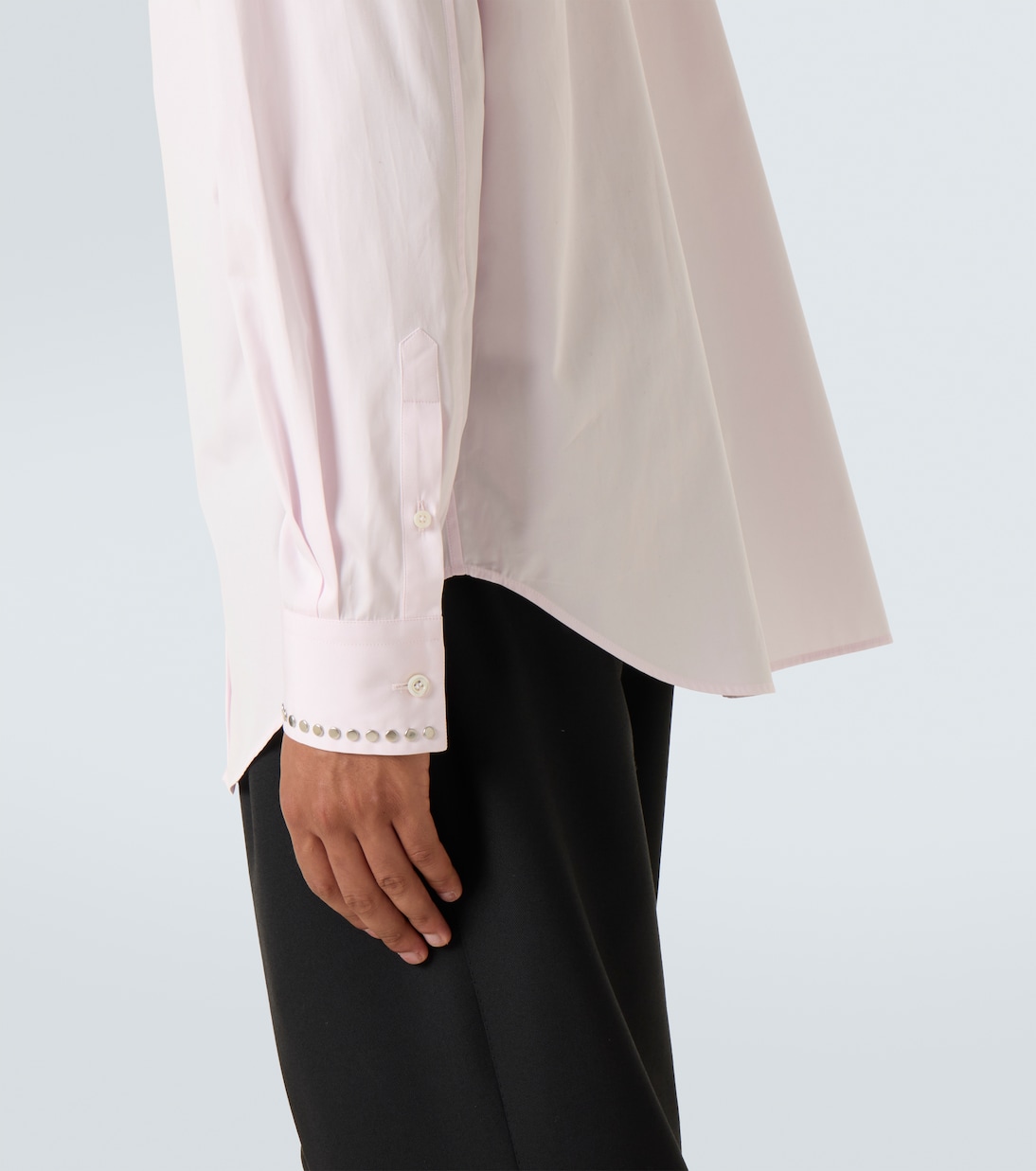 Studded cotton poplin shirt | McQueen