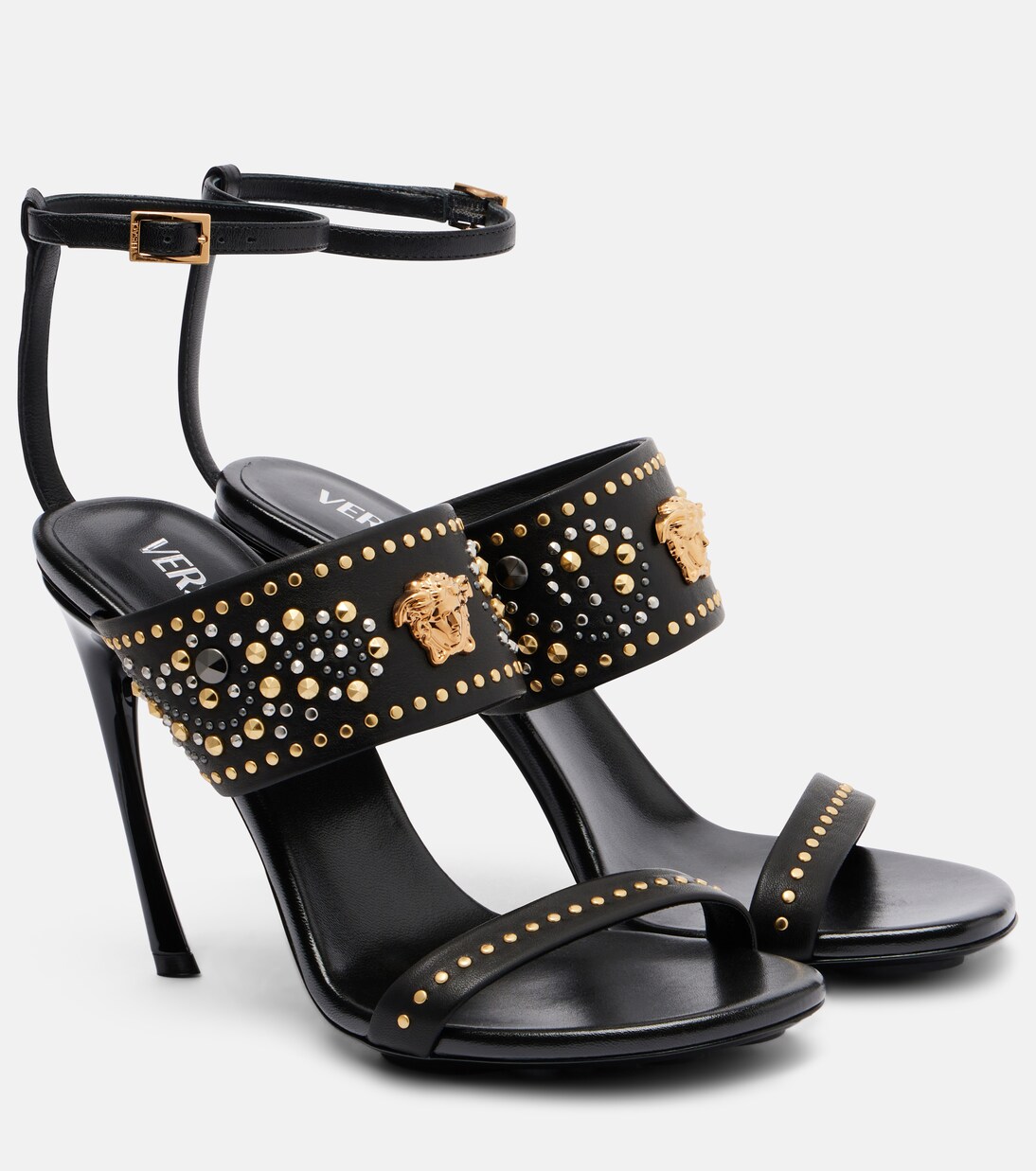 La Medusa 105 studded leather sandals | Versace