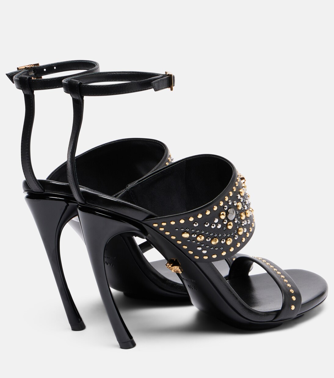 La Medusa 105 studded leather sandals | Versace
