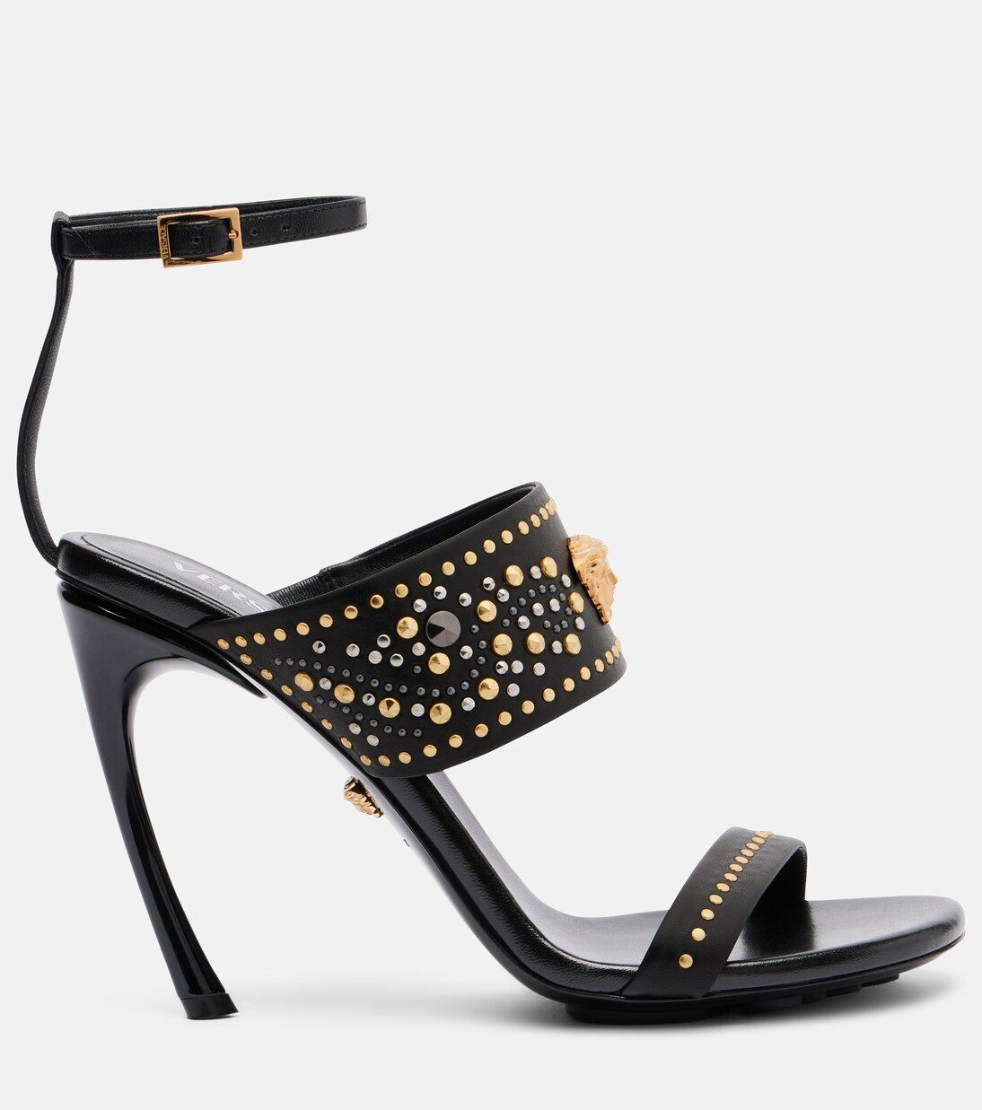 La Medusa 105 studded leather sandals | Versace