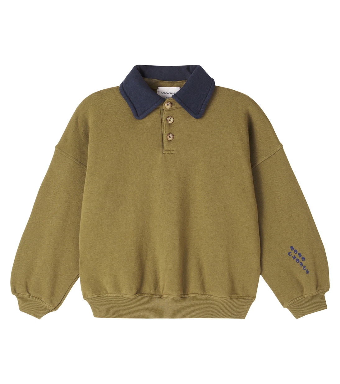 Bobo Choses cotton polo sweatshirt | Bobo Choses