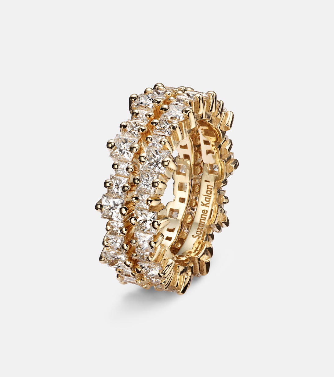Milli 18kt gold tech ring jackets with diamonds | Suzanne Kalan