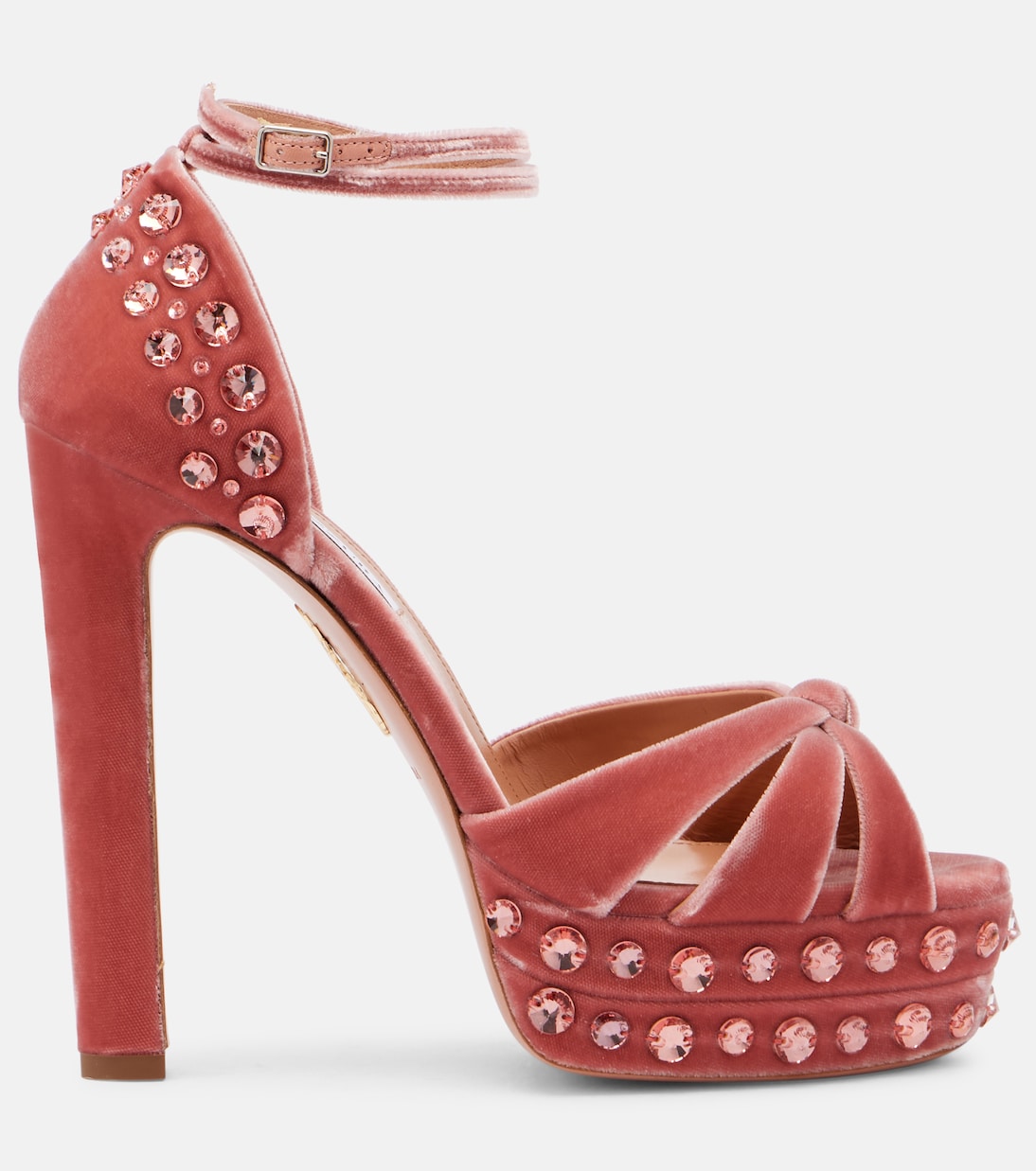 Plateausandalen Cosmic Love 130 aus Samt | Aquazzura