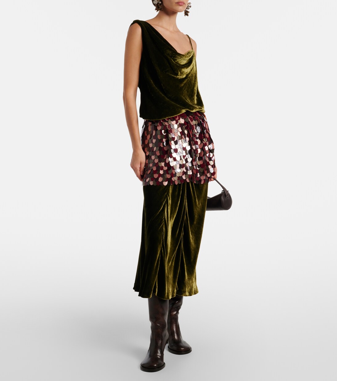 Bottes en cuir embossé | Dries Van Noten
