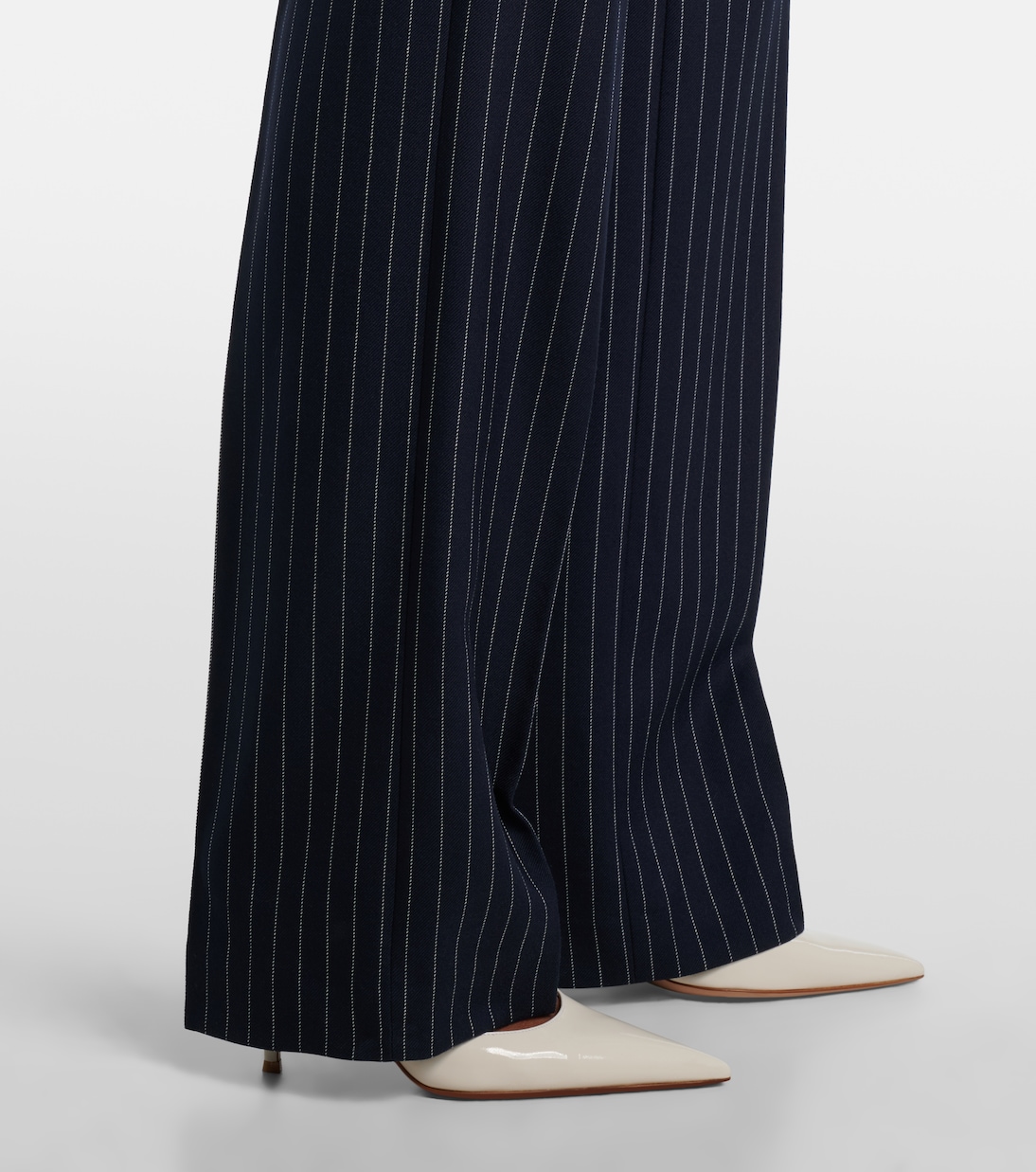 re/edit high-rise wool straight pants | Mugler
