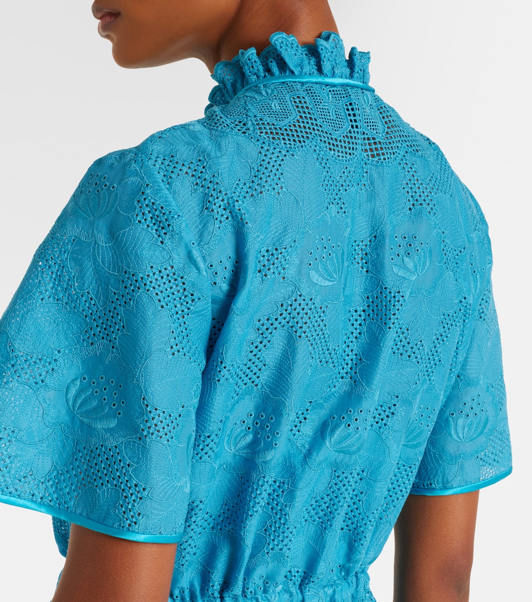 Cotton lace maxi dress | Valentino