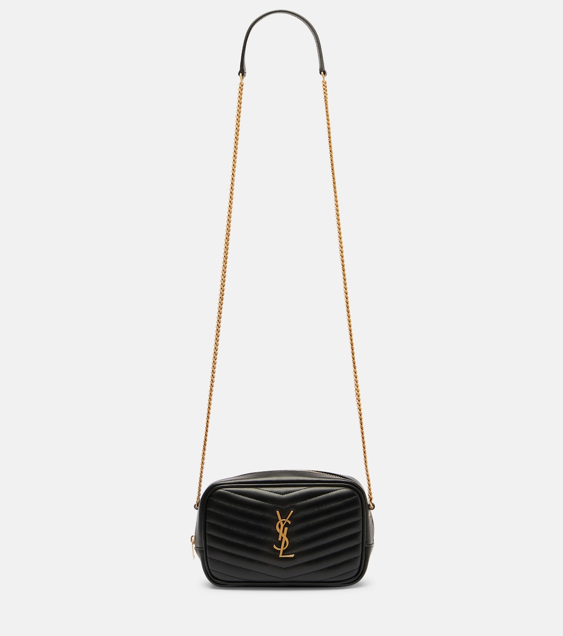 Lou 미니 마틀라세 레더 카메라 백 | Saint Laurent