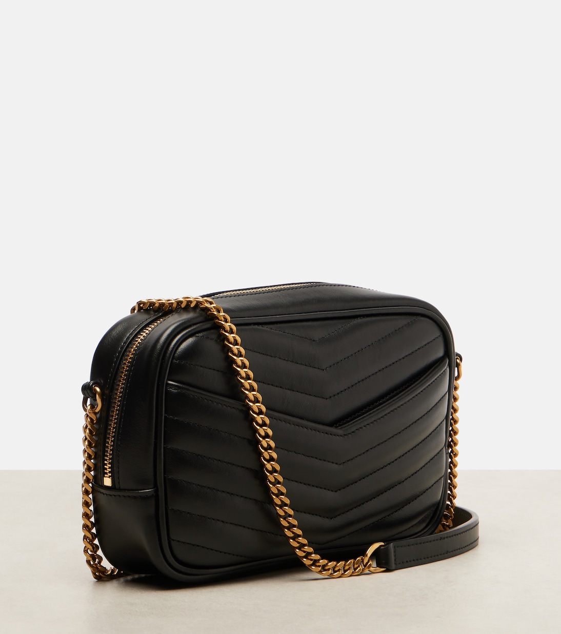 Lou 미니 마틀라세 레더 카메라 백 | Saint Laurent