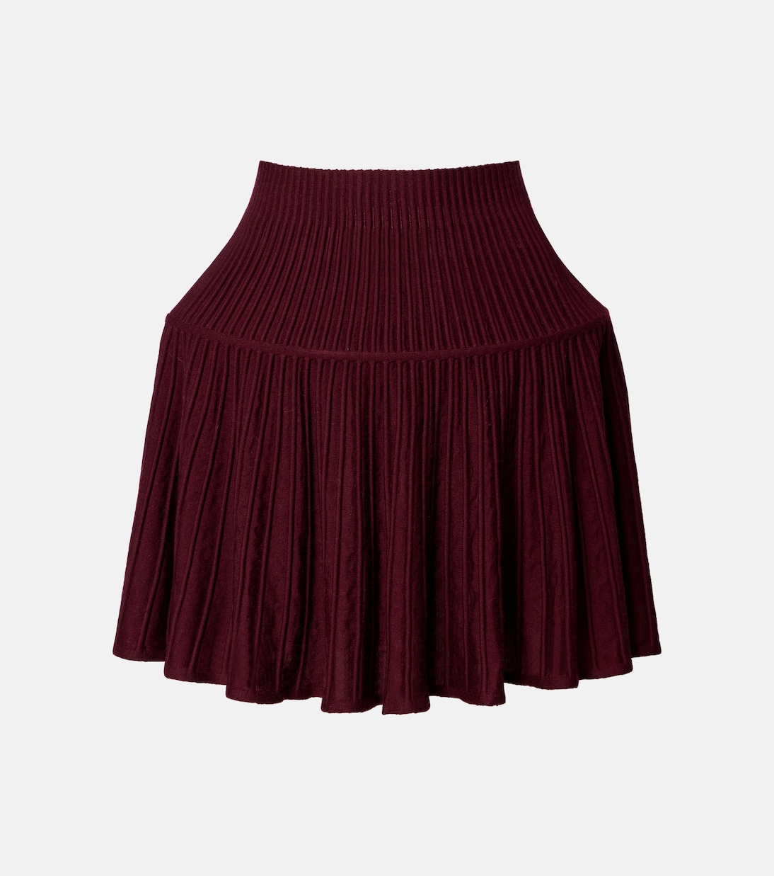 Ribbed-knit wool-blend miniskirt | Alaïa