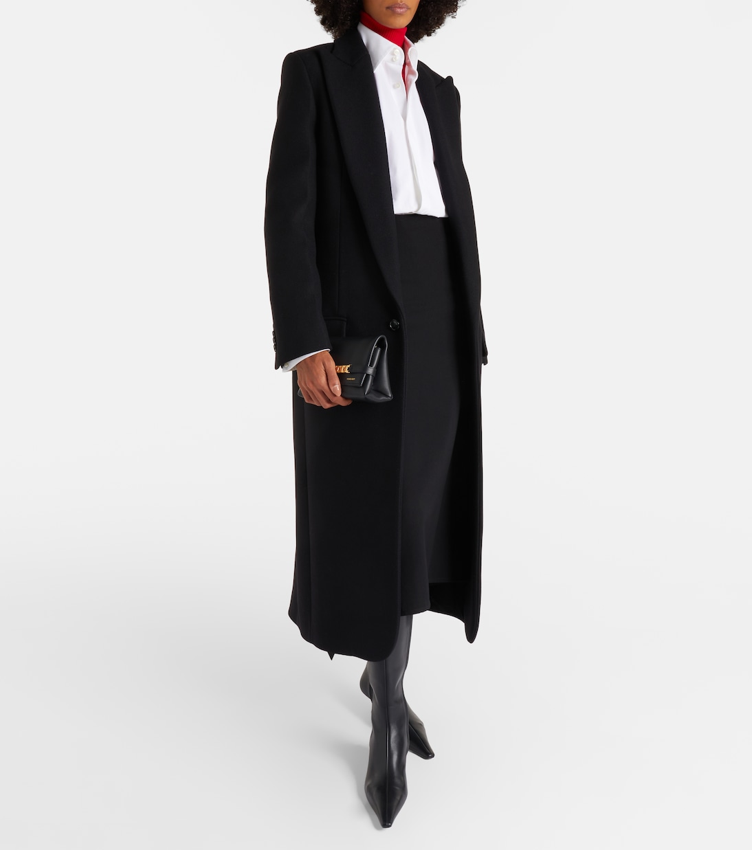 Schultertasche Chain Mini aus Leder | Victoria Beckham