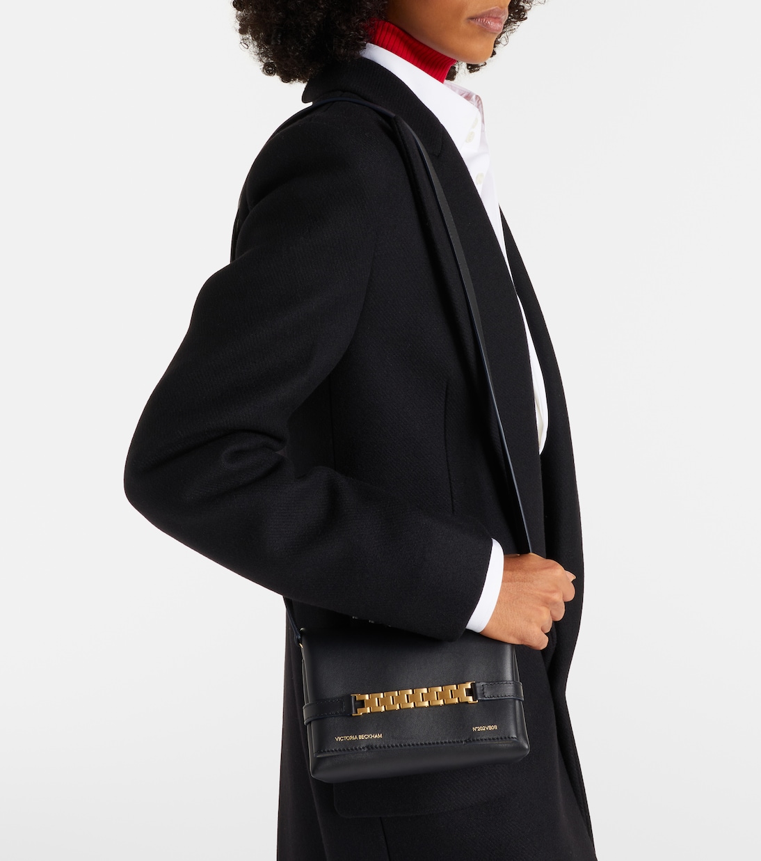 Schultertasche Chain Mini aus Leder | Victoria Beckham