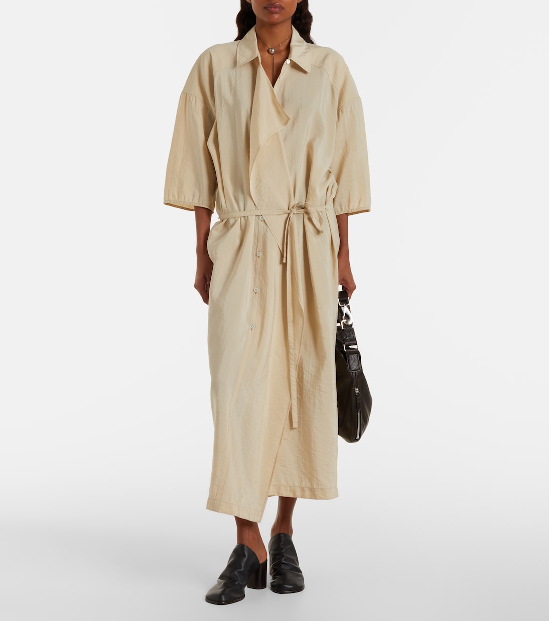 Schultertasche Quiver Clip Medium aus Leder | Lemaire