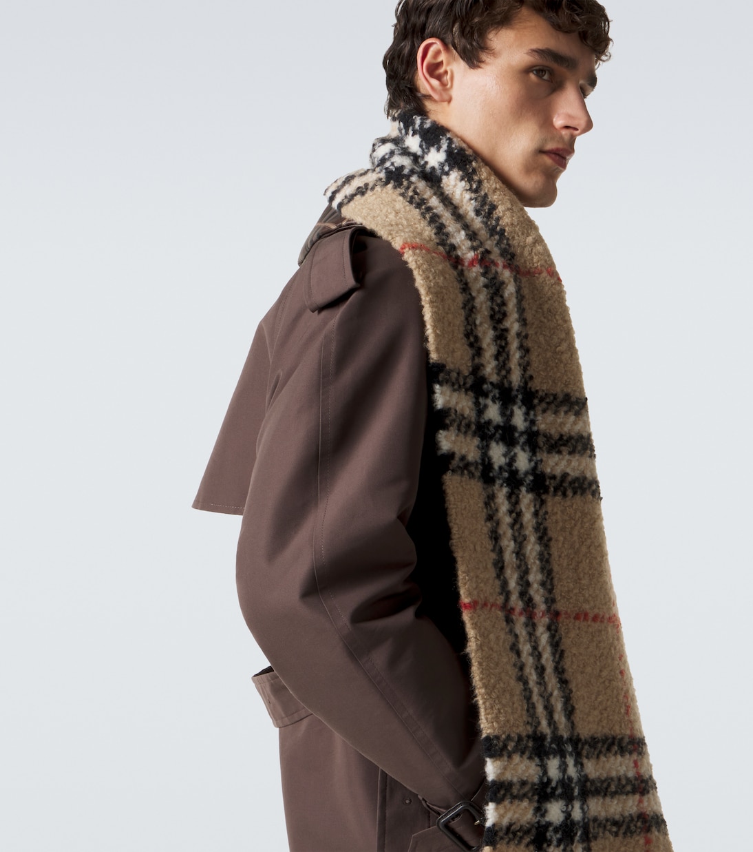 Écharpe Burberry Check en laine mélangée | Burberry