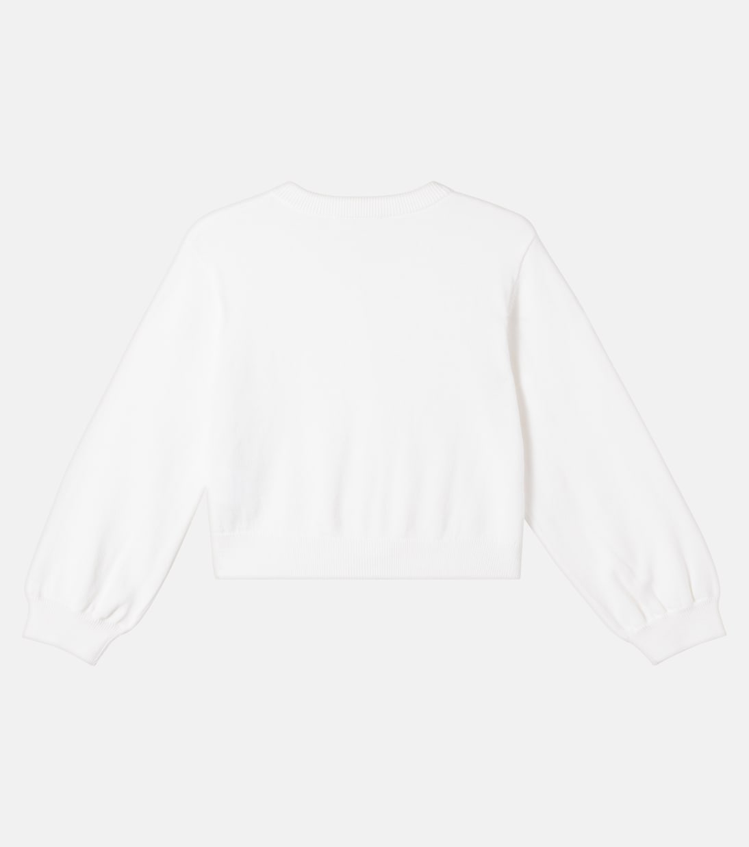 Floral ruffled cotton cardigan | Stella McCartney Kids