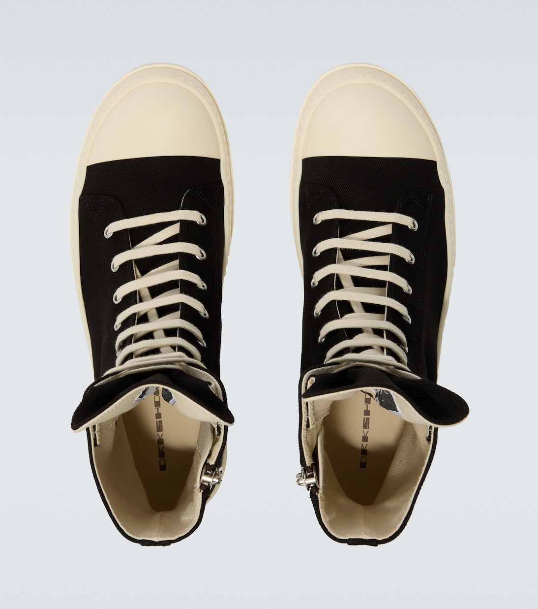 DRKSHDW denim high-top sneakers | Rick Owens