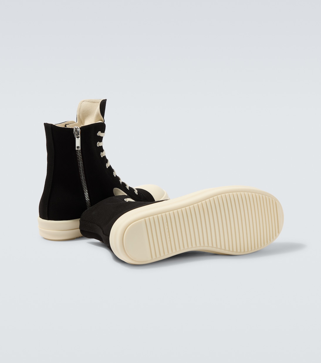 DRKSHDW denim high-top sneakers | Rick Owens