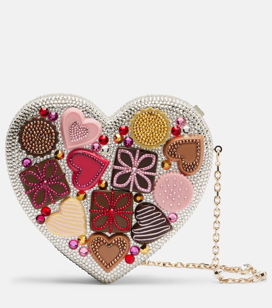 Heart Small crystal-embellished clutch | Judith Leiber Couture