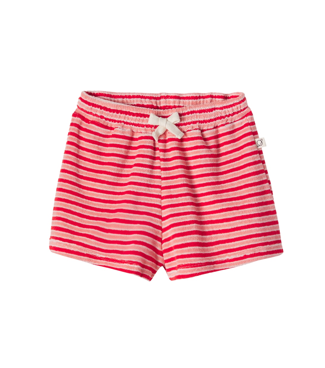 Root striped cotton-blend terry shorts | Cozmo