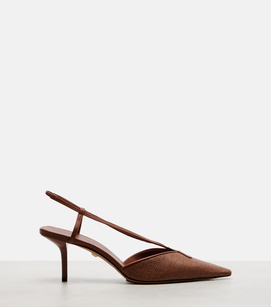 Gitano leather-trimmed slingback pumps | Max Mara