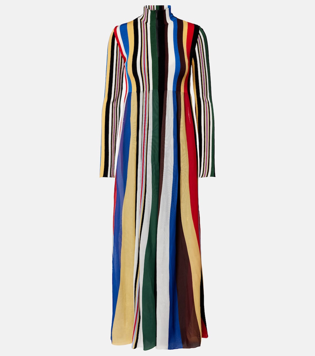 Ribbed-knit striped maxi dress | Loewe