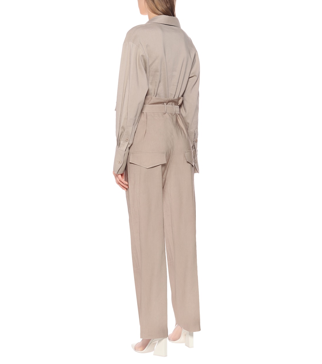 Wide-leg paperbag pants | LOW CLASSIC