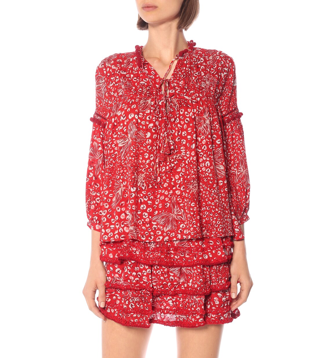 Clara printed blouse | Poupette St Barth