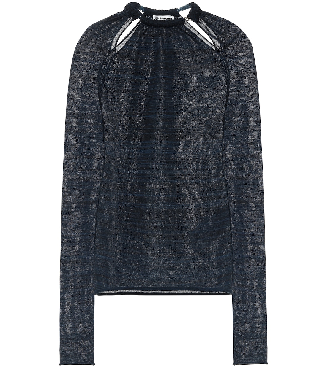 Top en mezcla de lana con abalorios | Jil Sander
