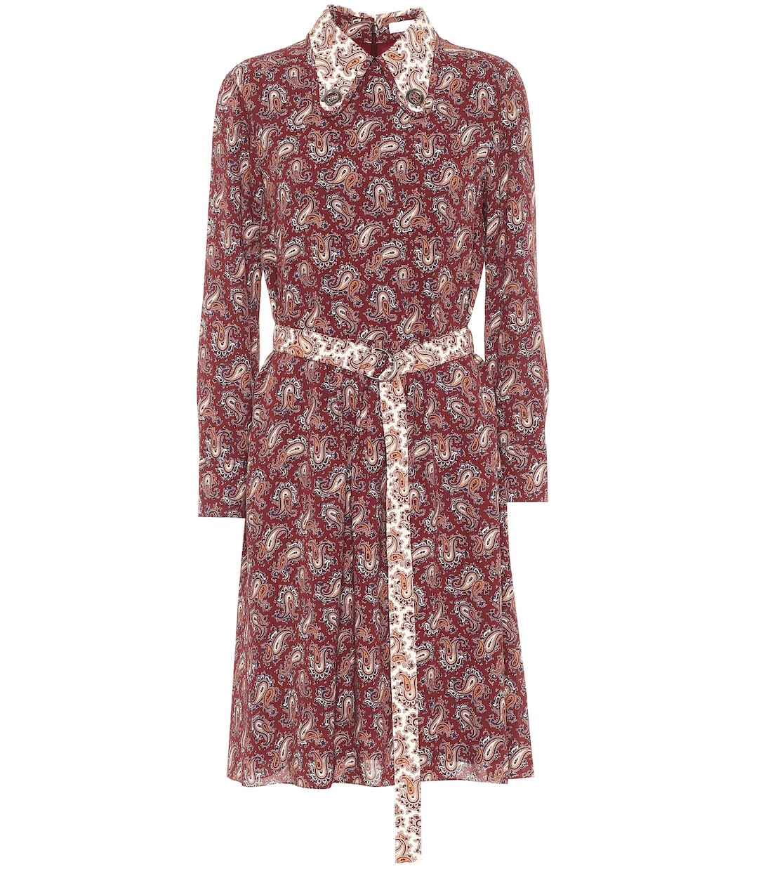 Floral silk crêpe de chine minidress | Chloé