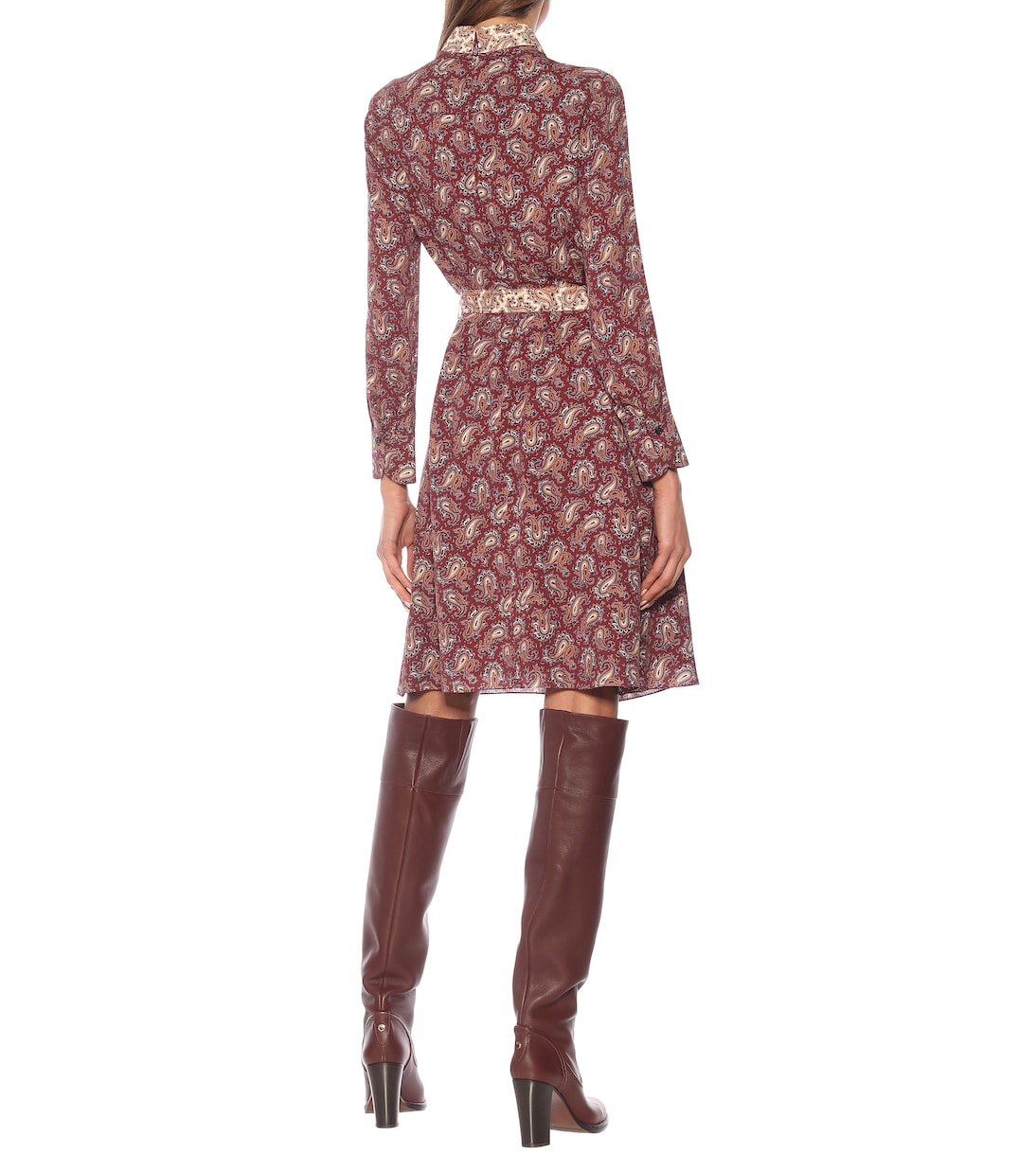 Floral silk crêpe de chine minidress | Chloé