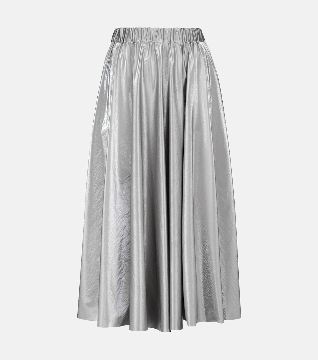 High-waisted pleated midi skirt | Moncler