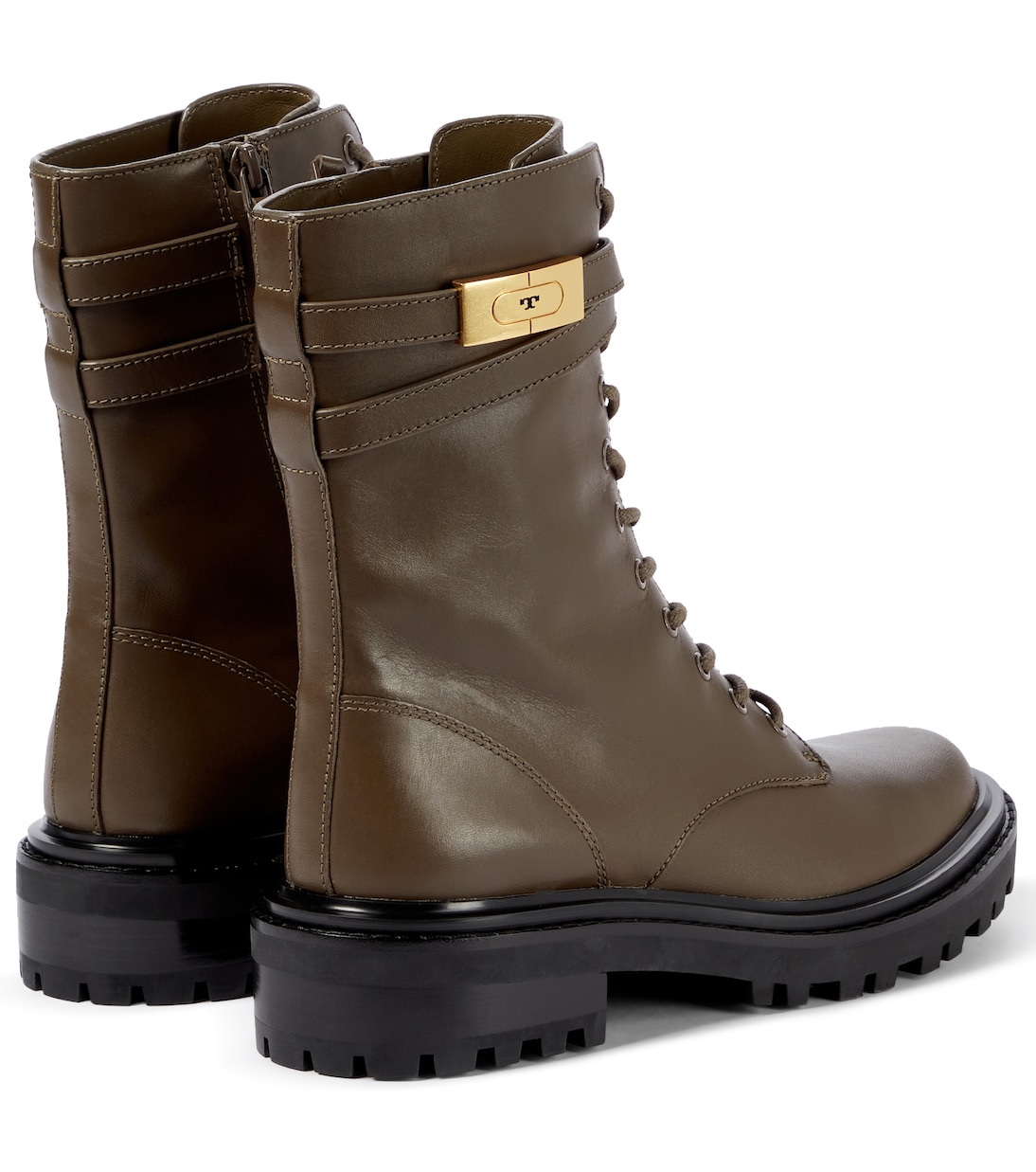 Botas de combate T Hardware de piel | Tory Burch