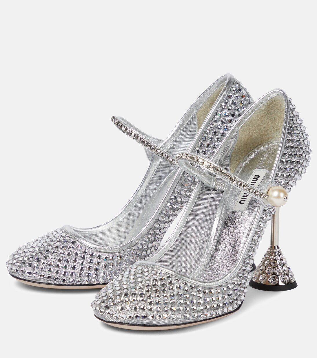 Pumps Mary Jane con cristalli | Miu Miu