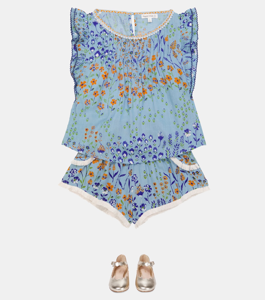Bedruckte Bluse Amber | Poupette St Barth Kids