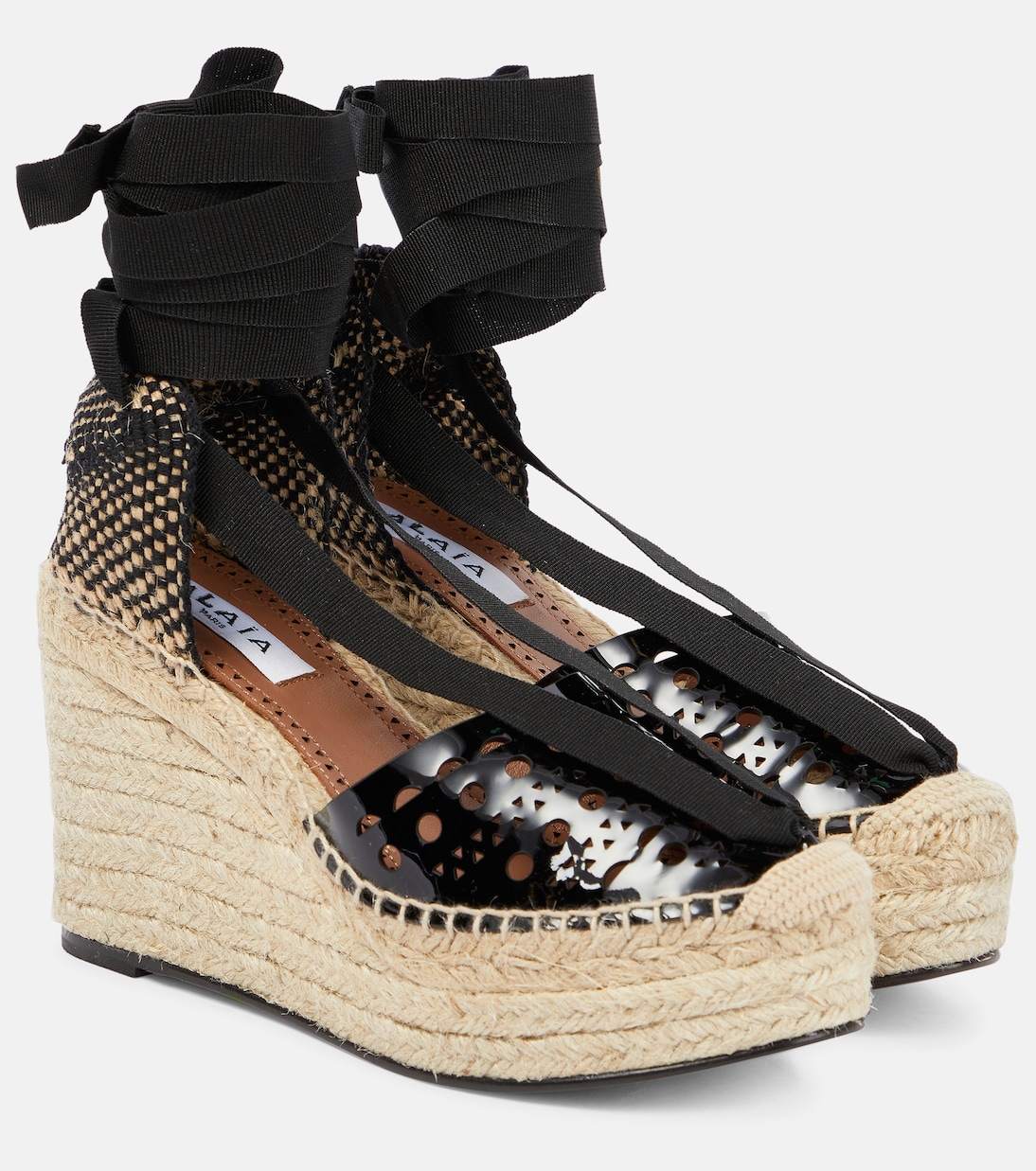 Alpargatas con cuña cortadas a laser | Alaïa