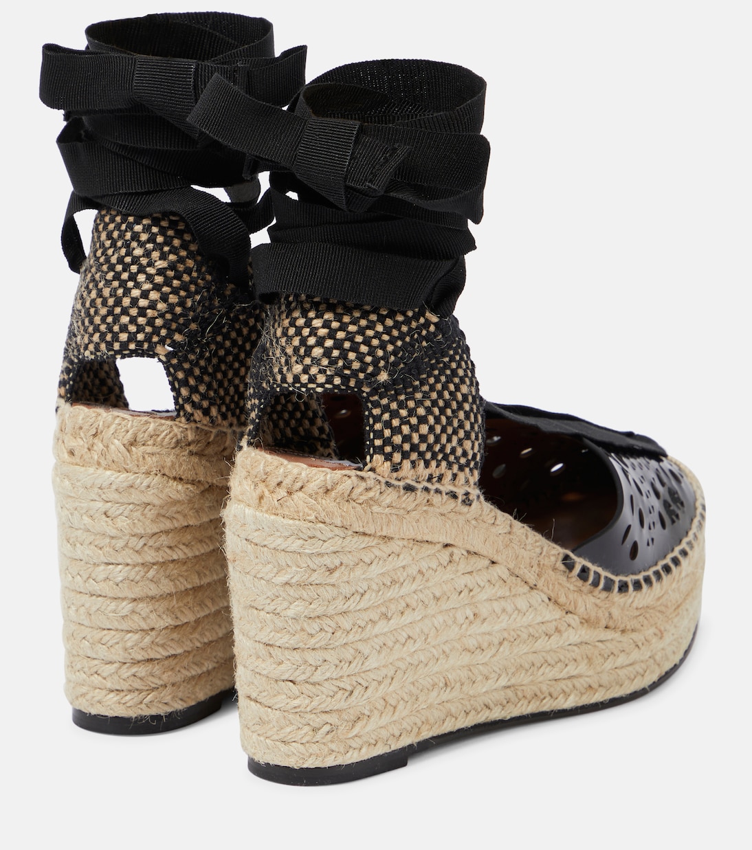 Alpargatas con cuña cortadas a laser | Alaïa