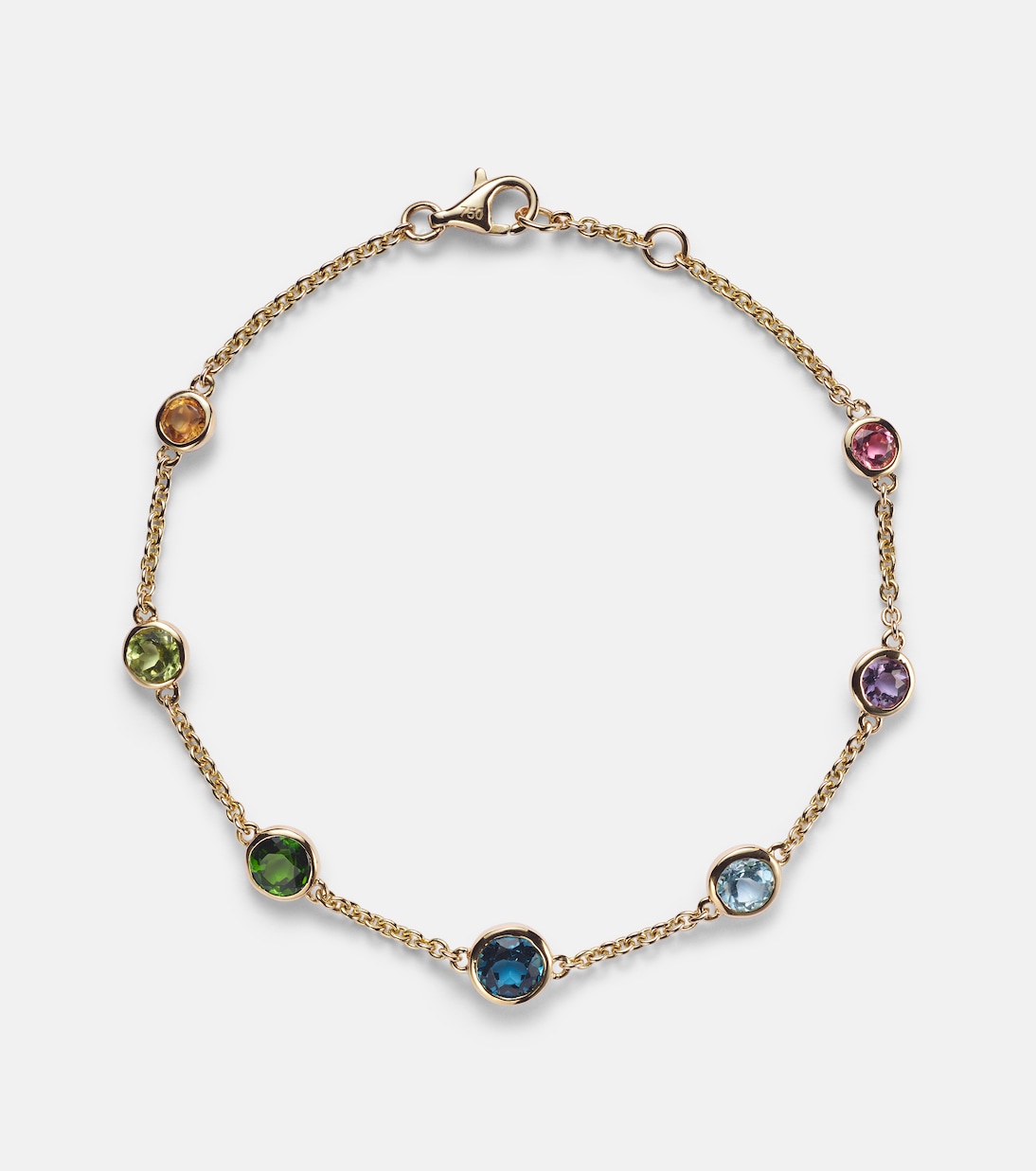 Bracelet Rainbow Bezel Drop en or 18 ct | Shay Jewelry
