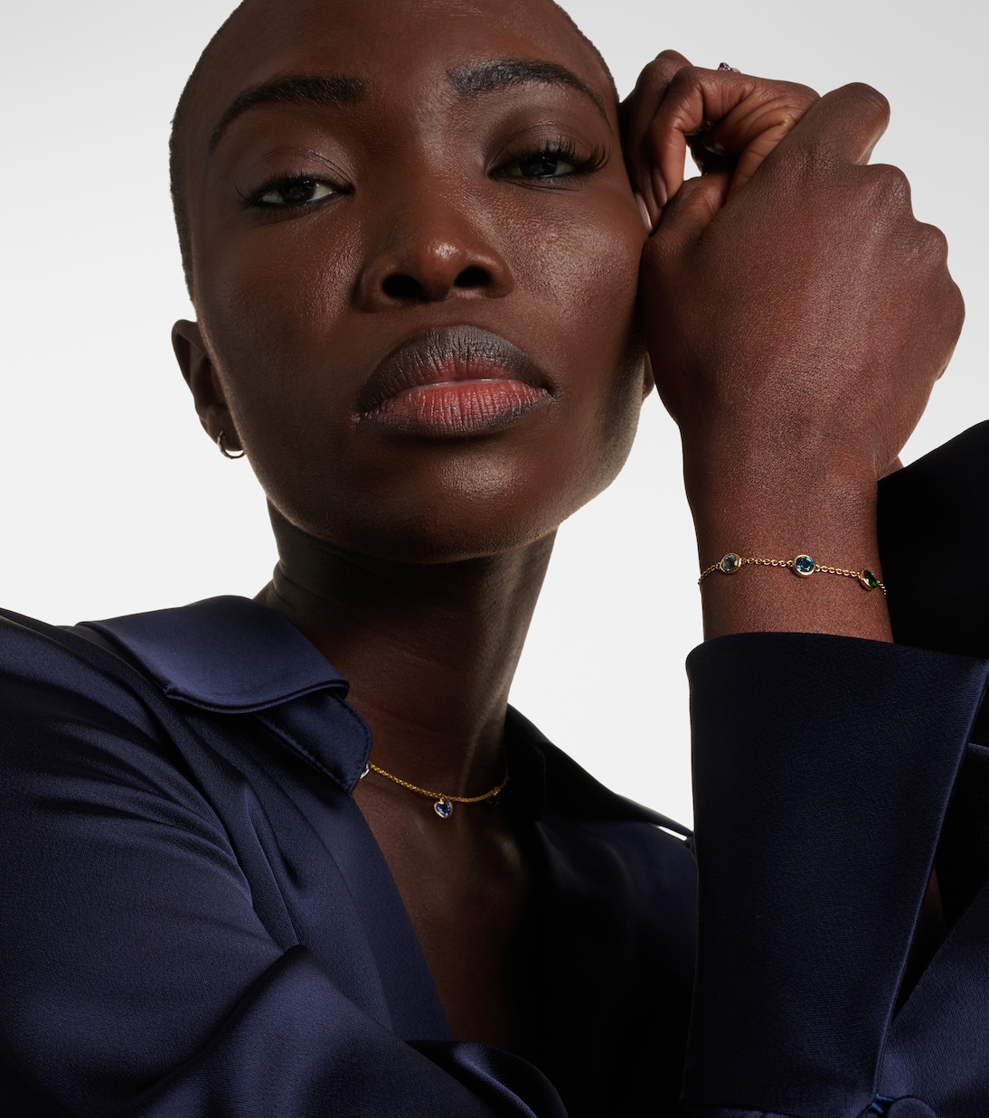 Bracelet Rainbow Bezel Drop en or 18 ct | Shay Jewelry