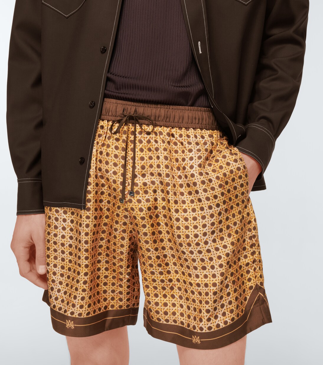 Bedruckte Shorts aus Seide | Amiri