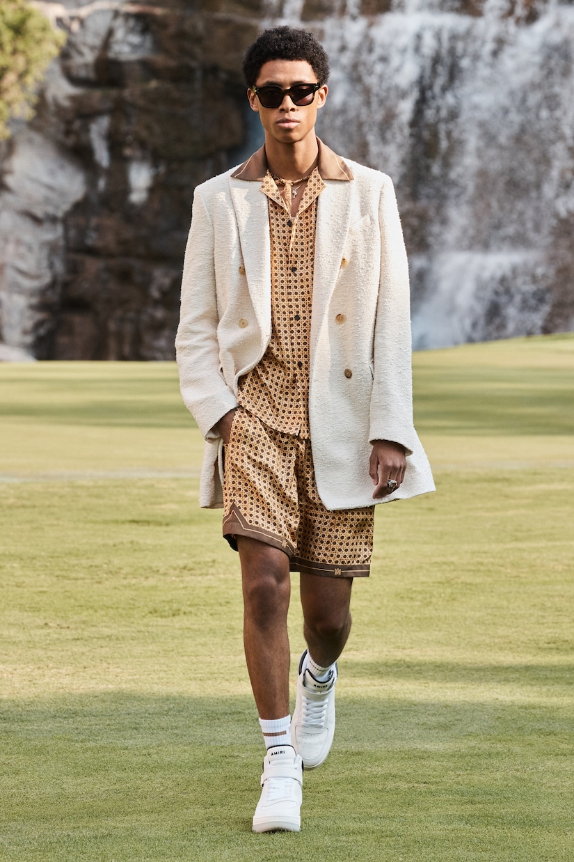 Bedruckte Shorts aus Seide | Amiri