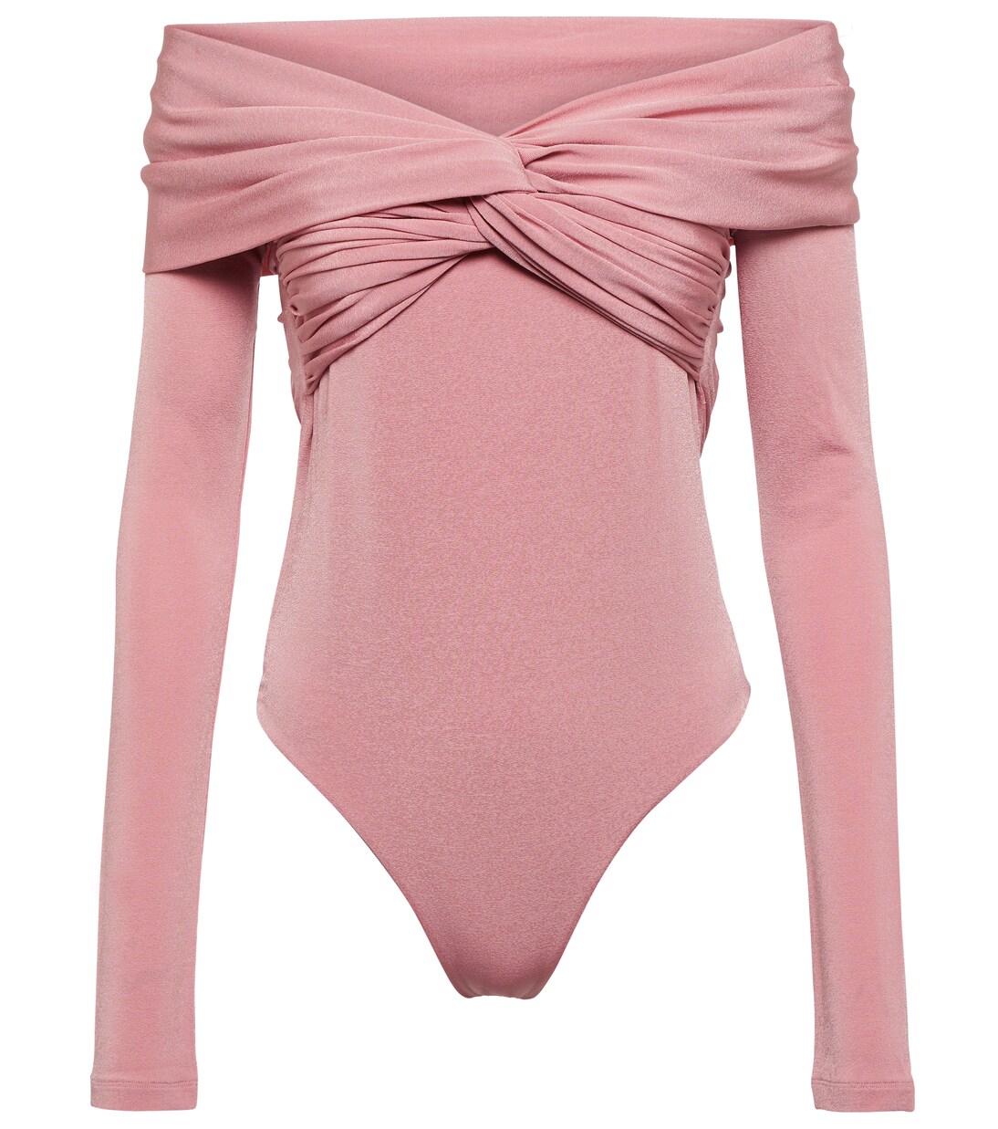 Cibo jersey off shoulder bodysuit in pink Khaite Mytheresa