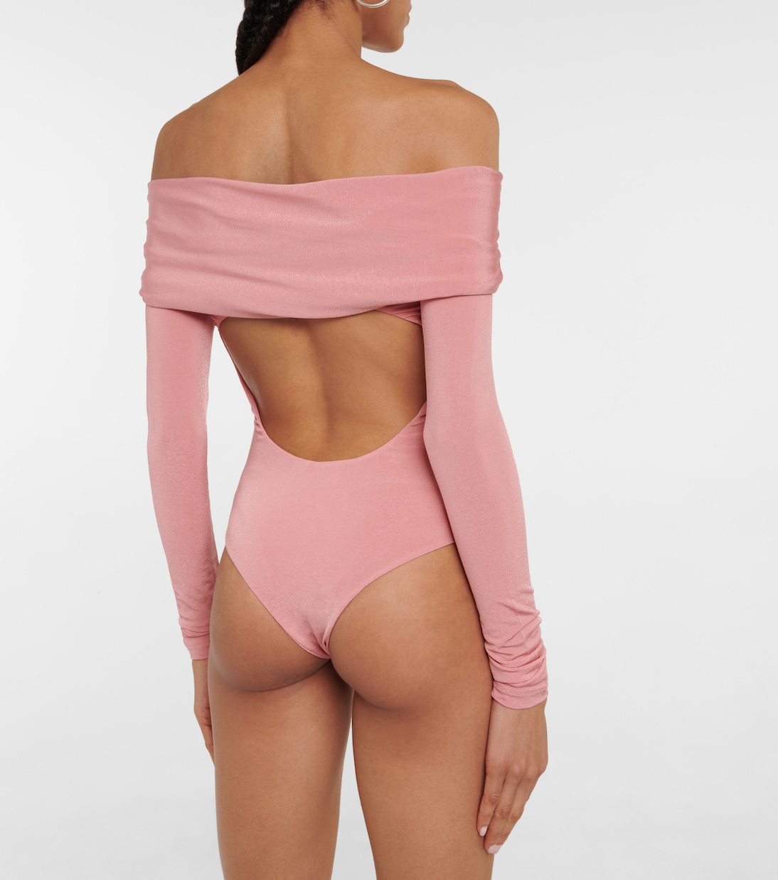 Cibo jersey off-shoulder bodysuit | Khaite