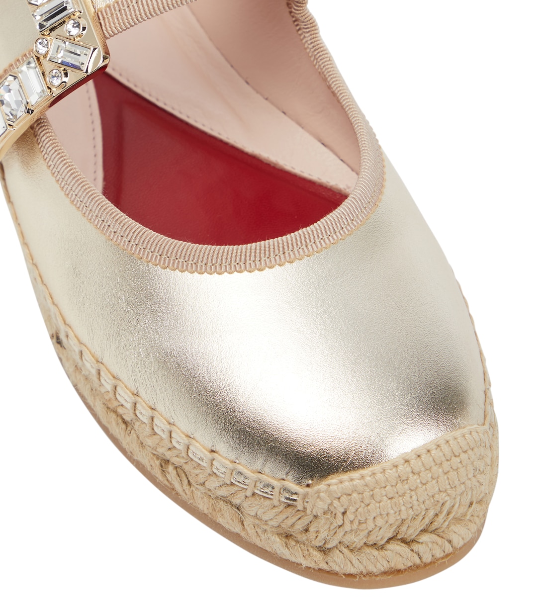 Verzierte Espadrilles aus Metallic-Leder | Roger Vivier
